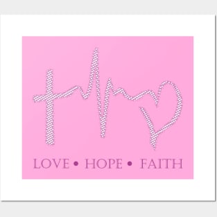 Love Hope and Faith Posters and Art